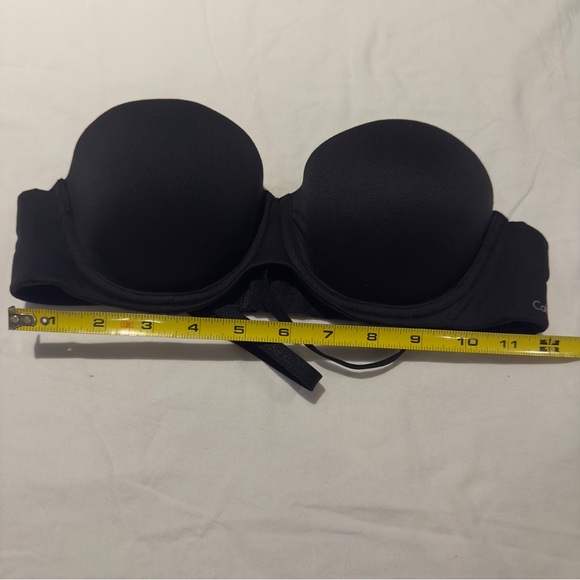 NWOT Calvin Klein Strapless Push Up Bra Detachable Straps Size 34A Black - Picture 8 of 14